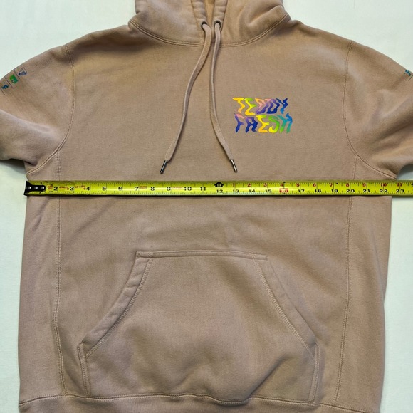 Teddy‎ Fresh Streetwear Pink Rainbow YouTube Merch Hoodie Sweatshirt Size M - Picture 5 of 9